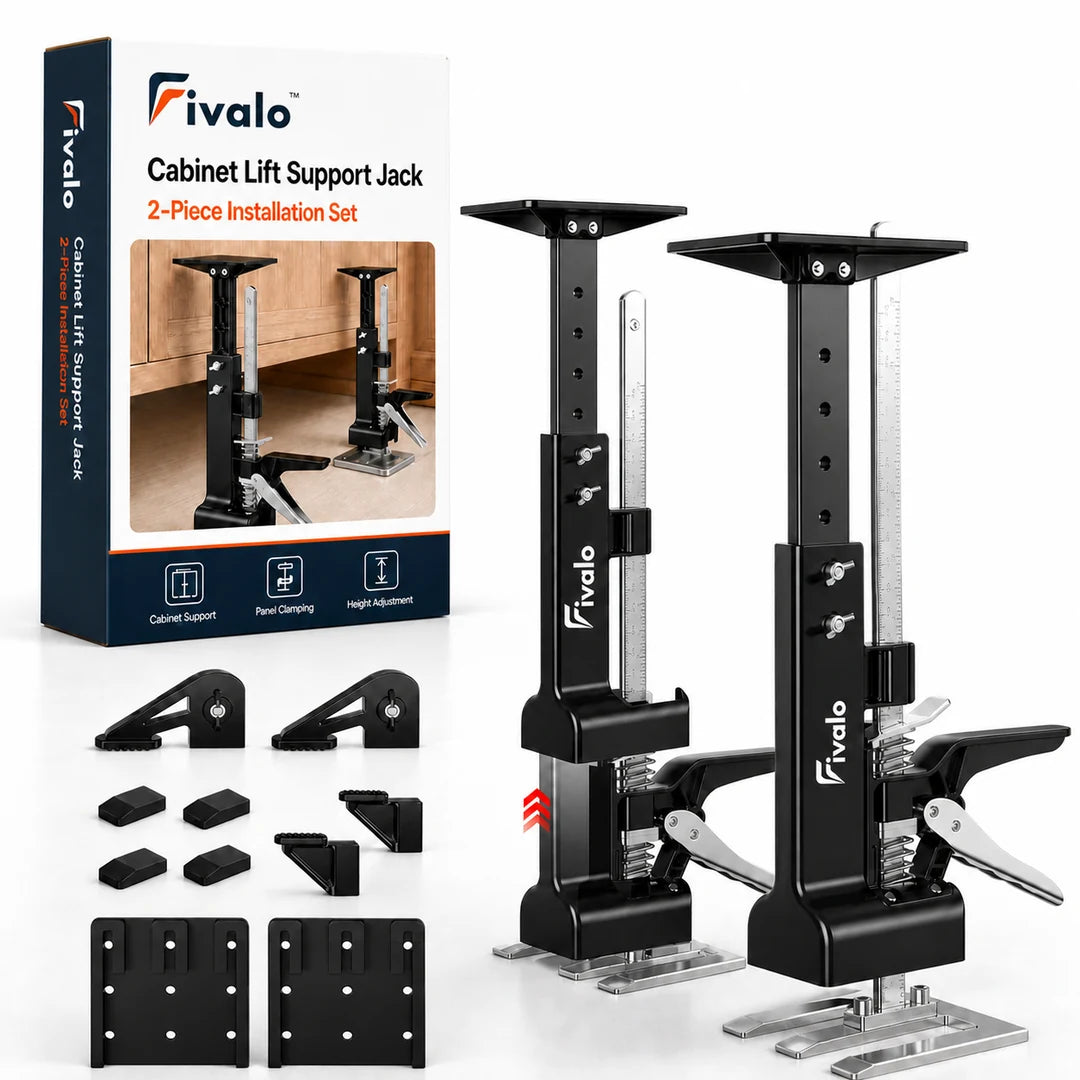 Fivalo™ 2-in-1 Cabinet Lift & Support Jack Set