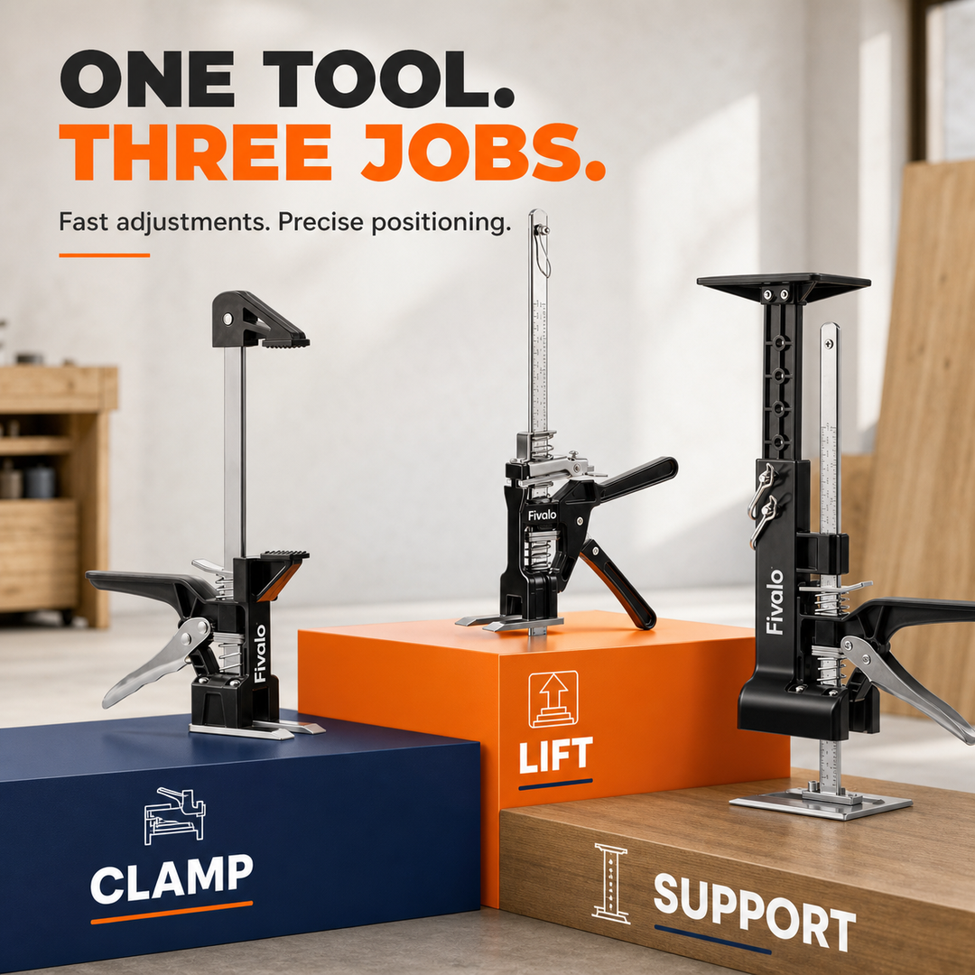 Fivalo™ 2-in-1 Cabinet Lift & Support Jack Set - 2pcs