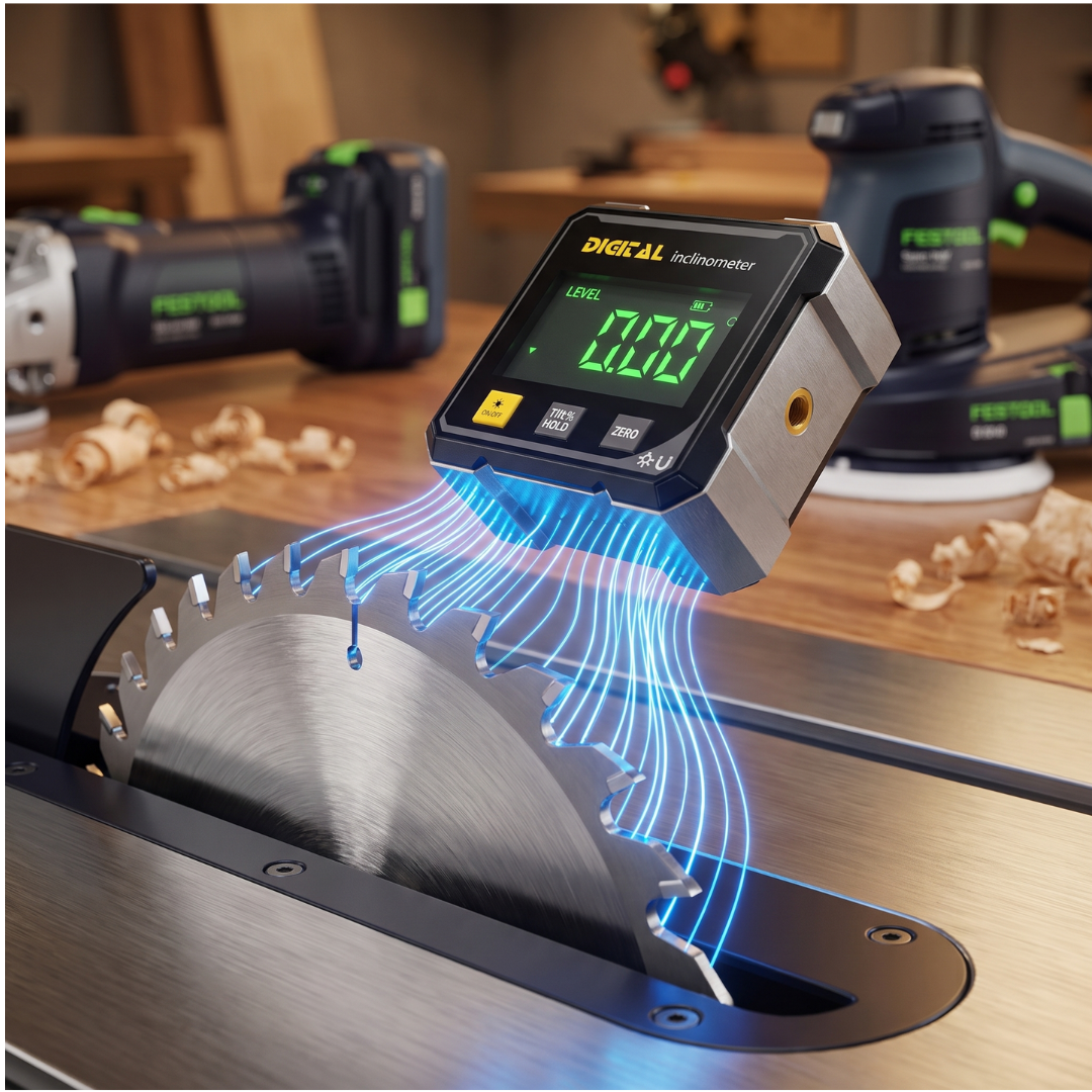 Digital vinkelmätare med elektronisk laser