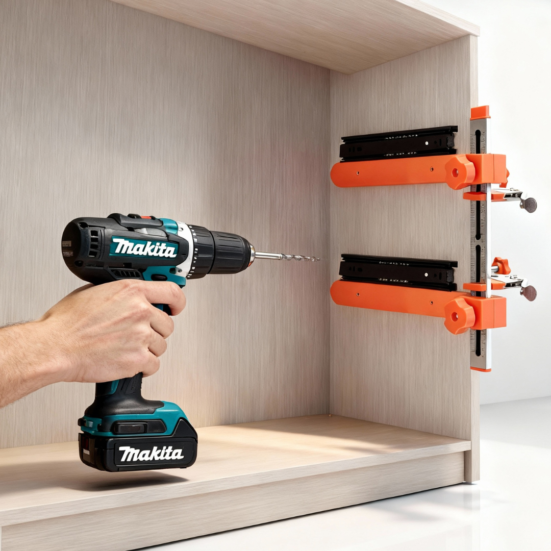 Fivalo™ Drawer Slide Jig with Toggle Clamps