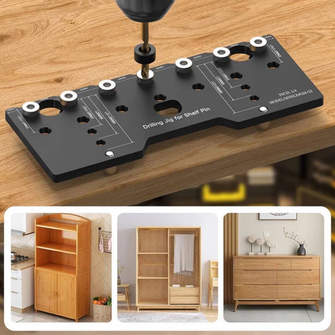 Gabarit pour chevilles d'étagère Fivalo 1/4" (6 mm)