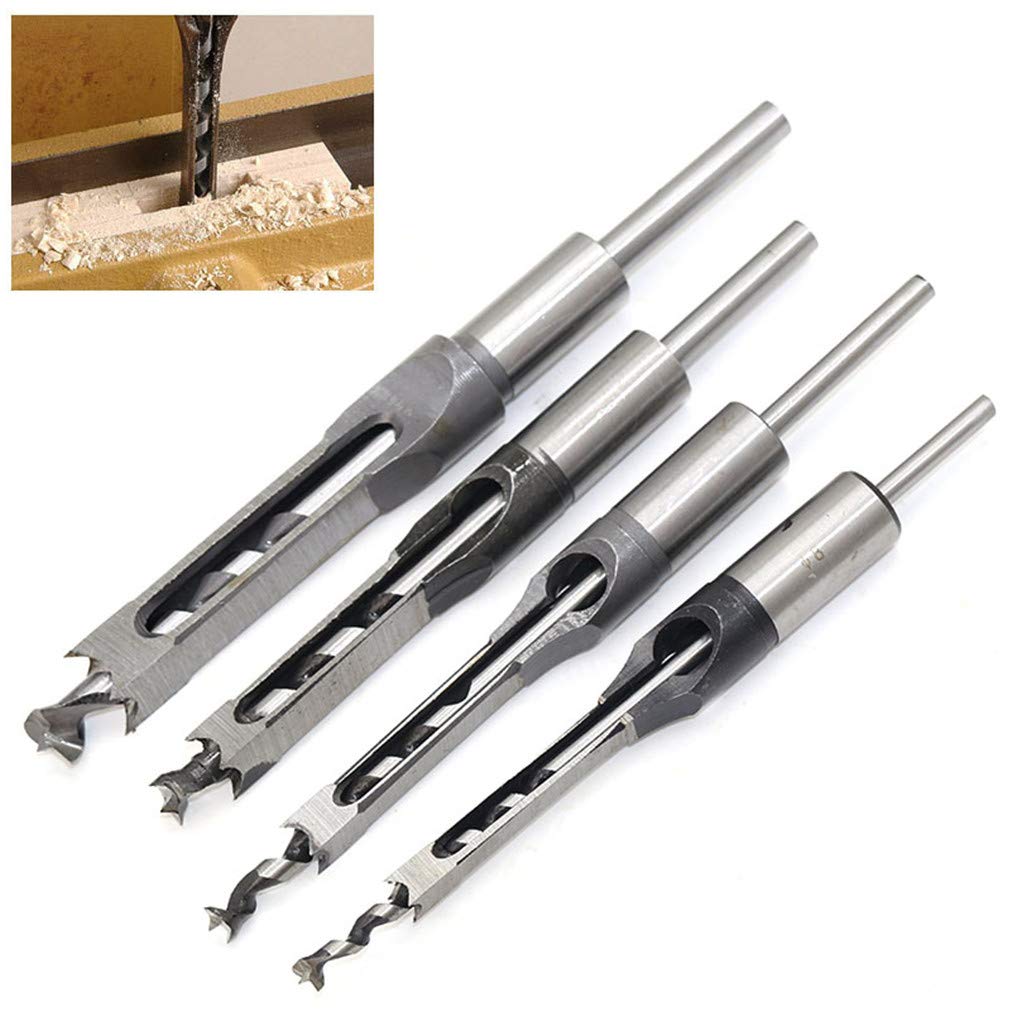 Square Hole Drill Bit 4 Pcs