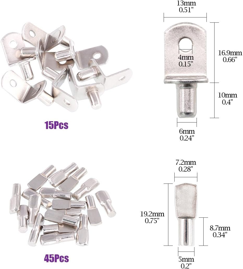 Fivalo™ 120-Piece Shelf Pins Kit