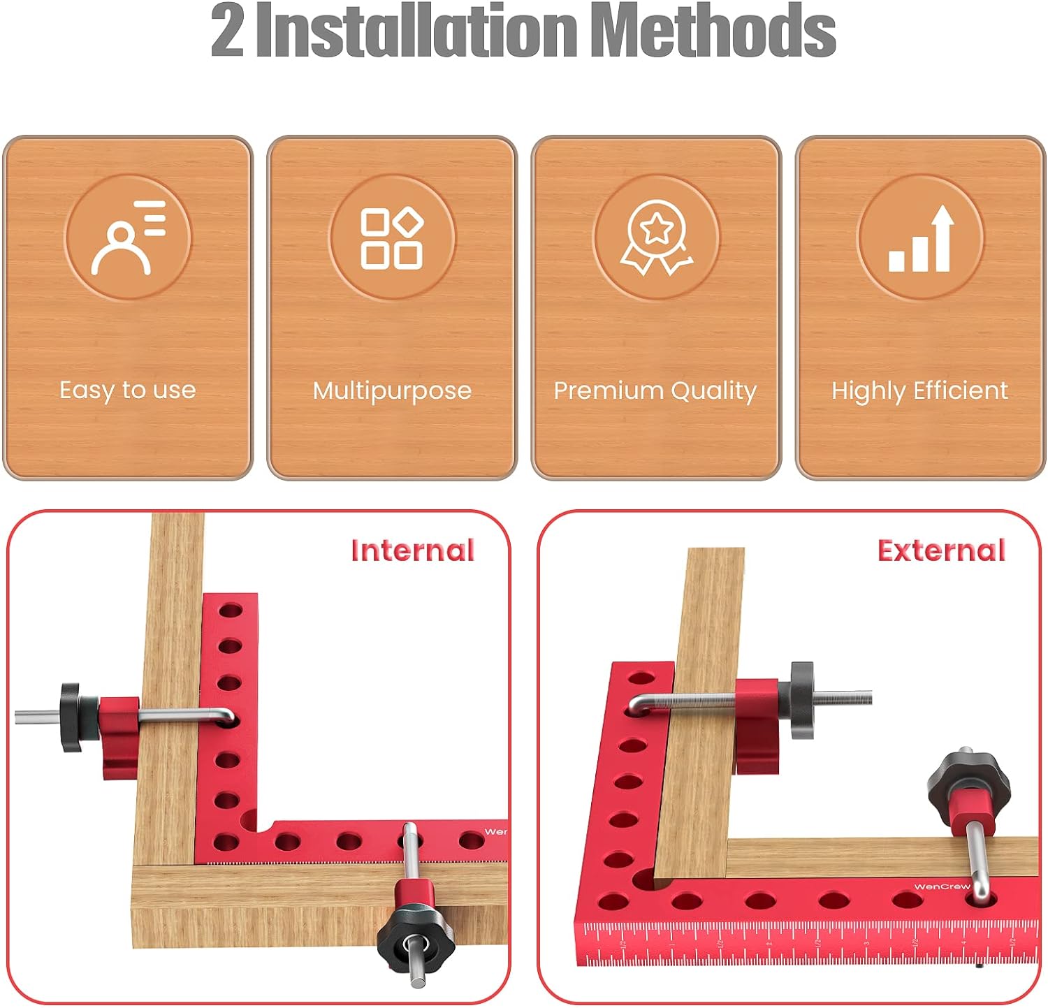 90 Degree Positioning Squares Right Angle Clamps (2 PCS)