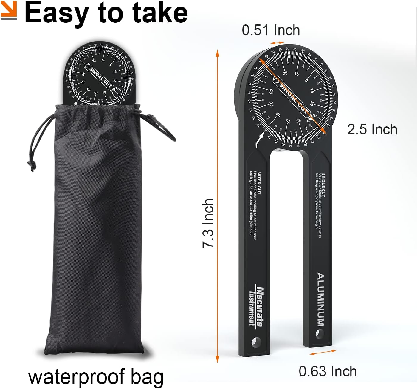 Aluminum Miter Saw Protractor