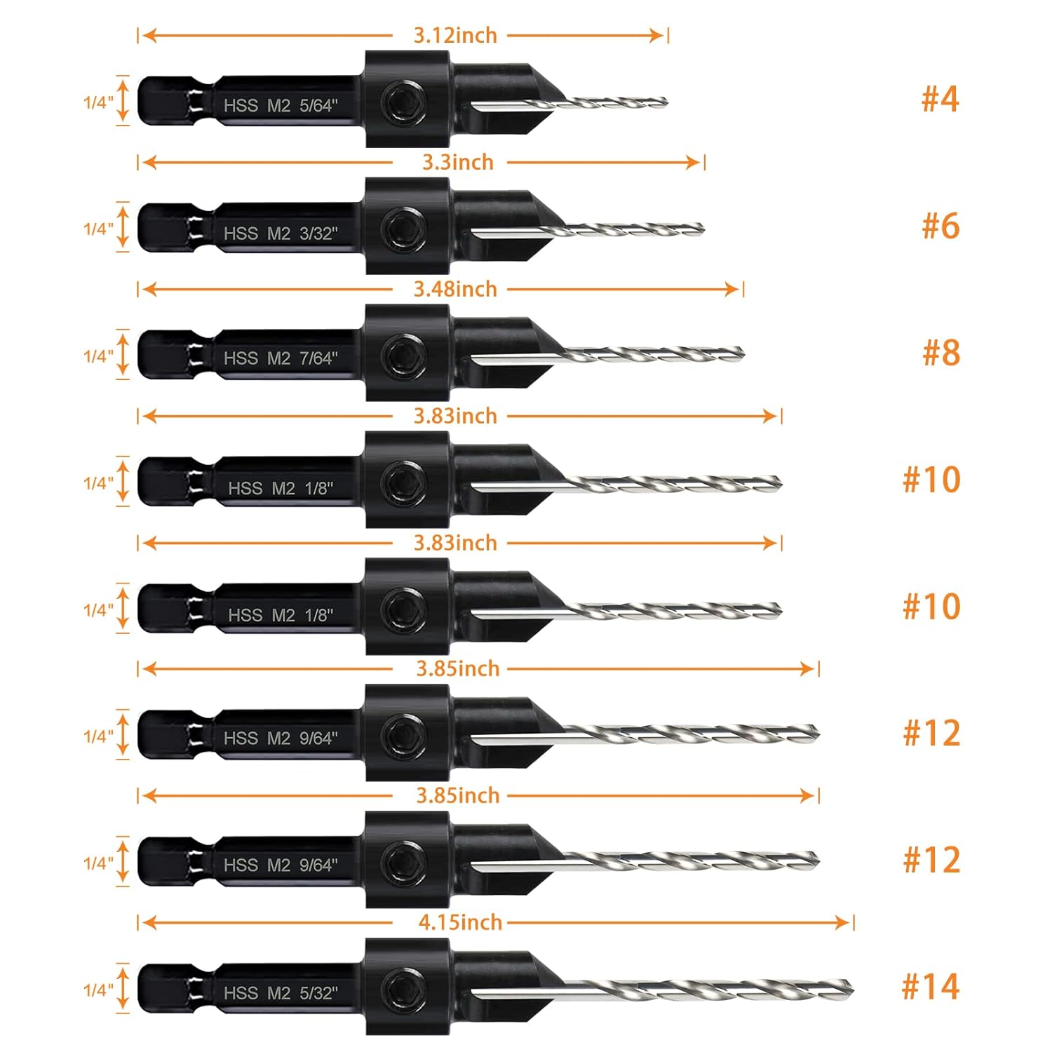 Countersink Drill Bits