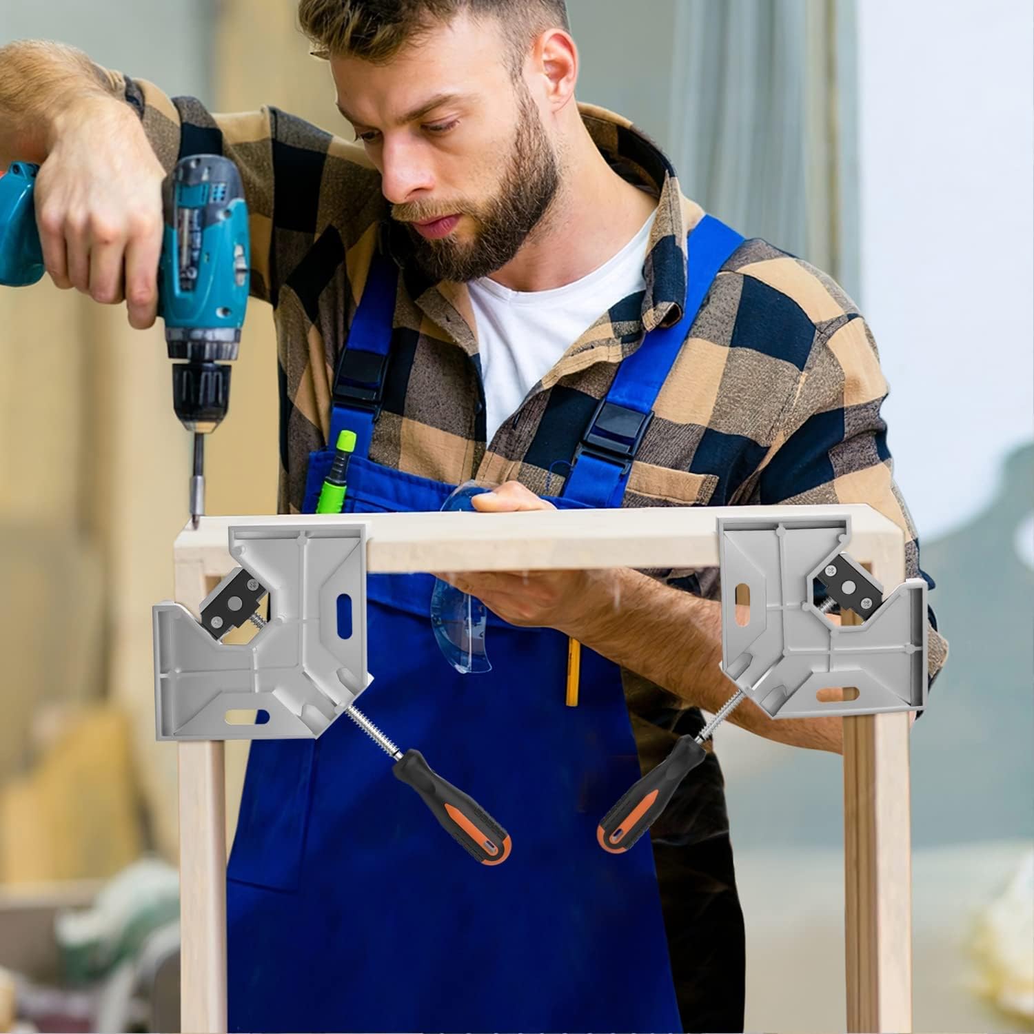 Aluminum Alloy Corner Clamp for Woodworking