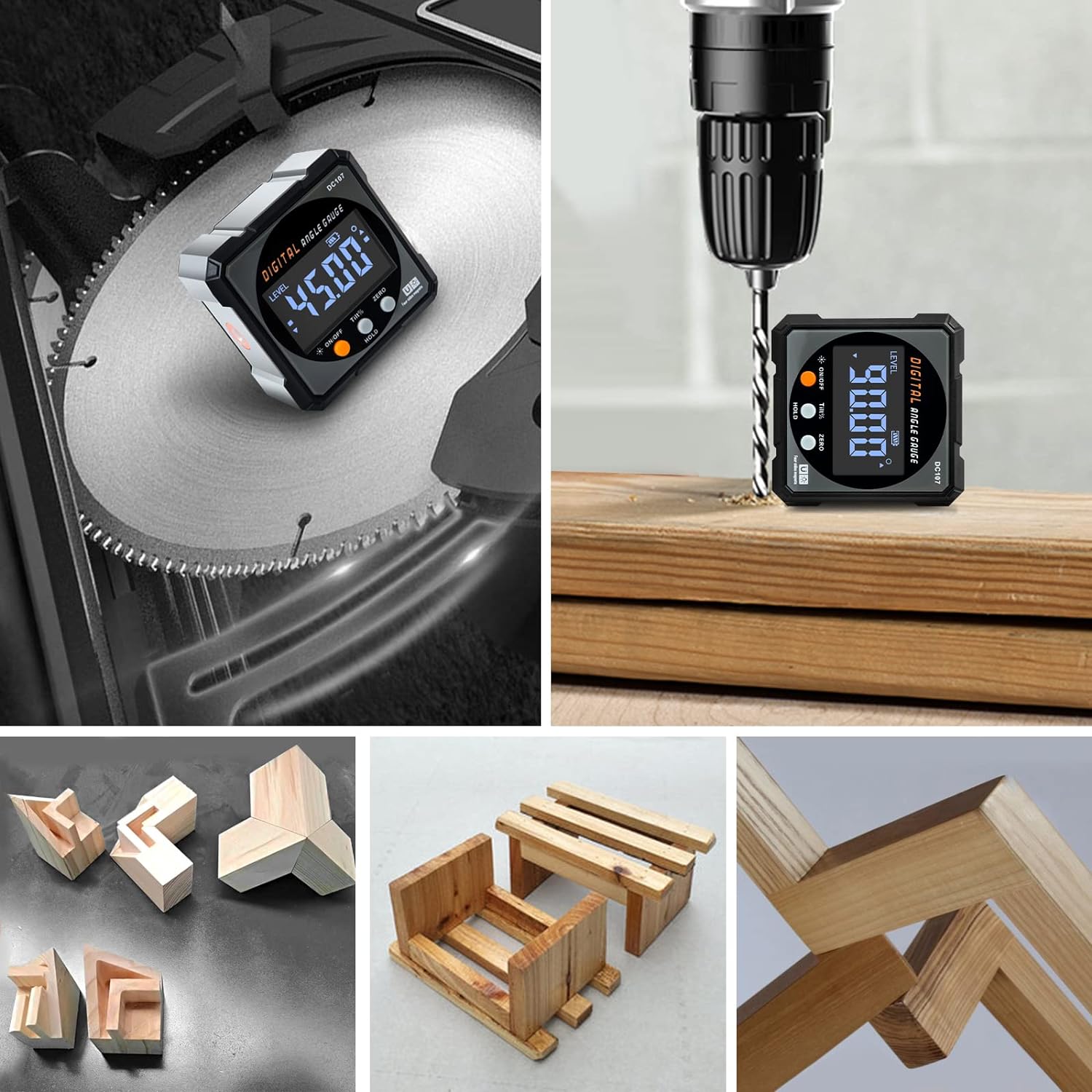 Digital Angle Finder with Electronic Laser