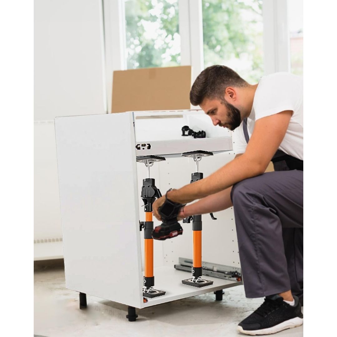 Third Hand Tool – Adjustable Cabinet Jack Support Pole (2-Pack) | 15.8"–23.6" (40cm–60cm)