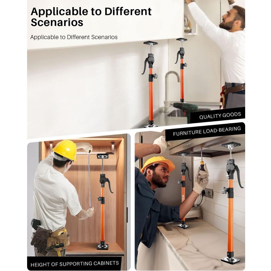Third Hand Tool – Adjustable Cabinet Jack Support Pole (23.6"–45.3")(60cm – 115cm)
