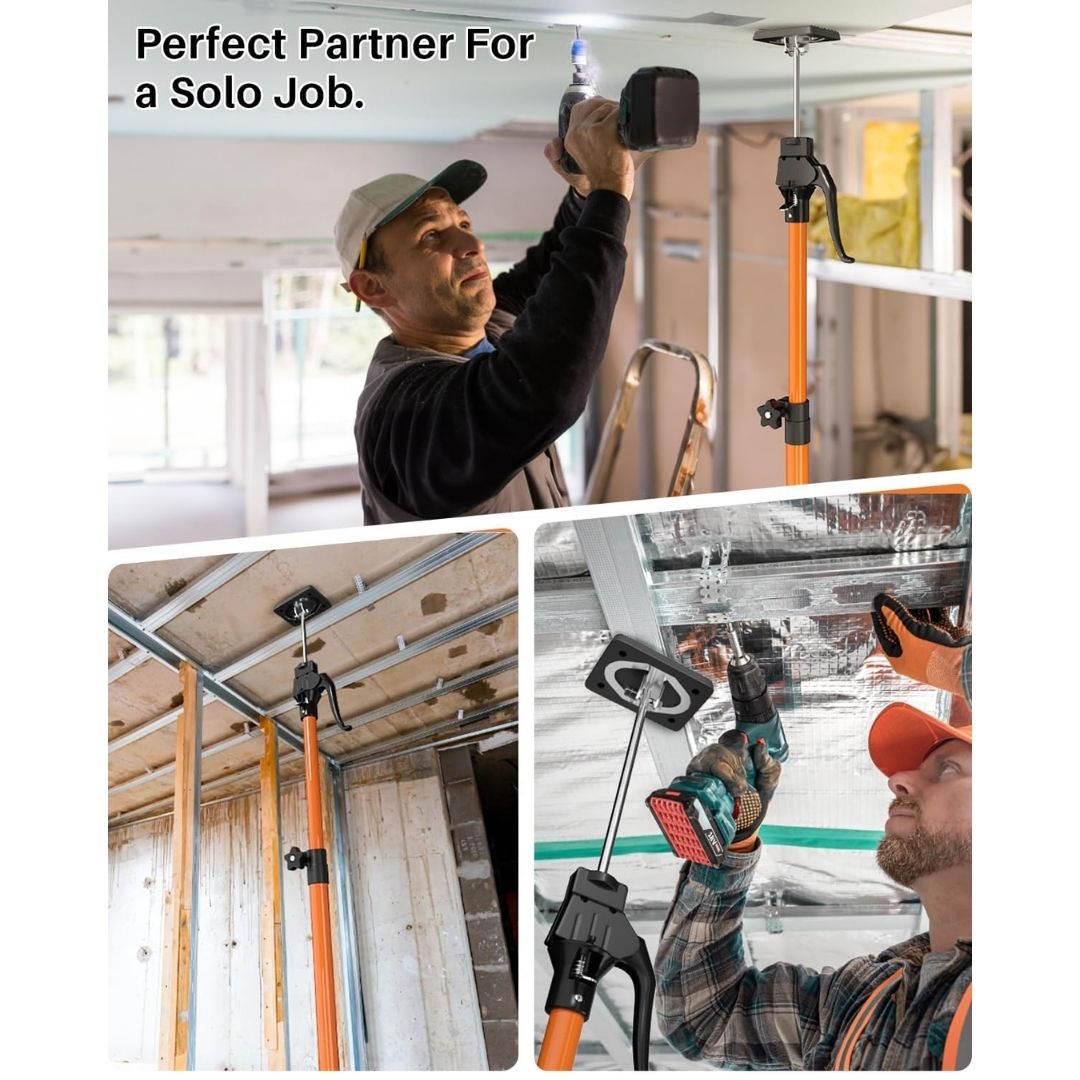 Third Hand Tool – Adjustable Cabinet Jack Support Pole (49.2"–114.2" / 125–290 cm)