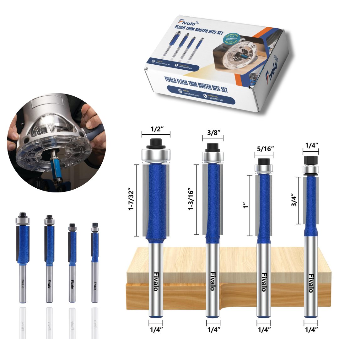 Fivalo™ Flush Trim Router Bits Set1