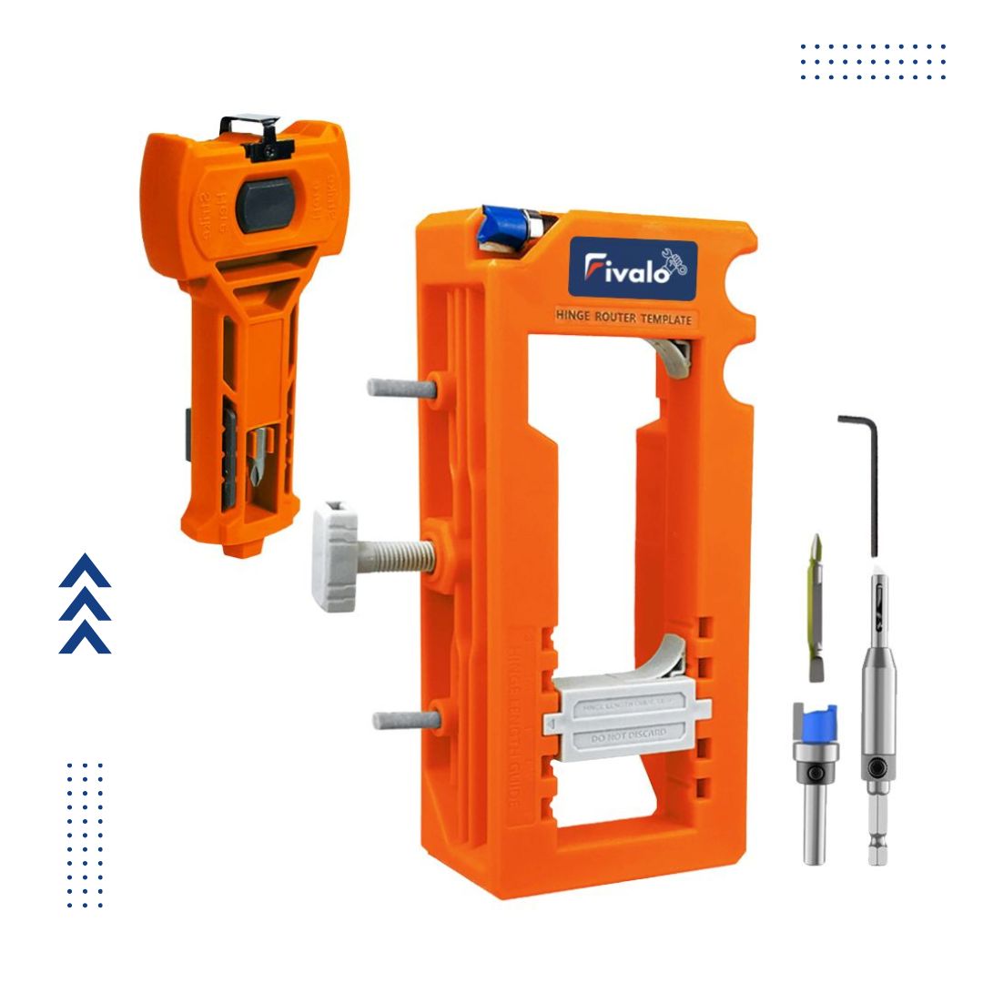 Fivalo™ Door Hinge Jig – precision door hinge positioning and mortising tool