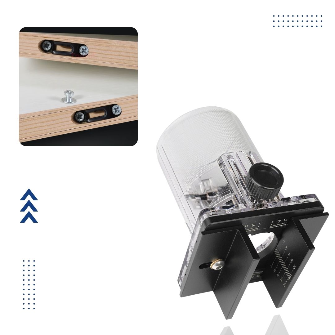 Fivalo™ Wood Router Slotting Jig – precision router guide for straight slots and grooves