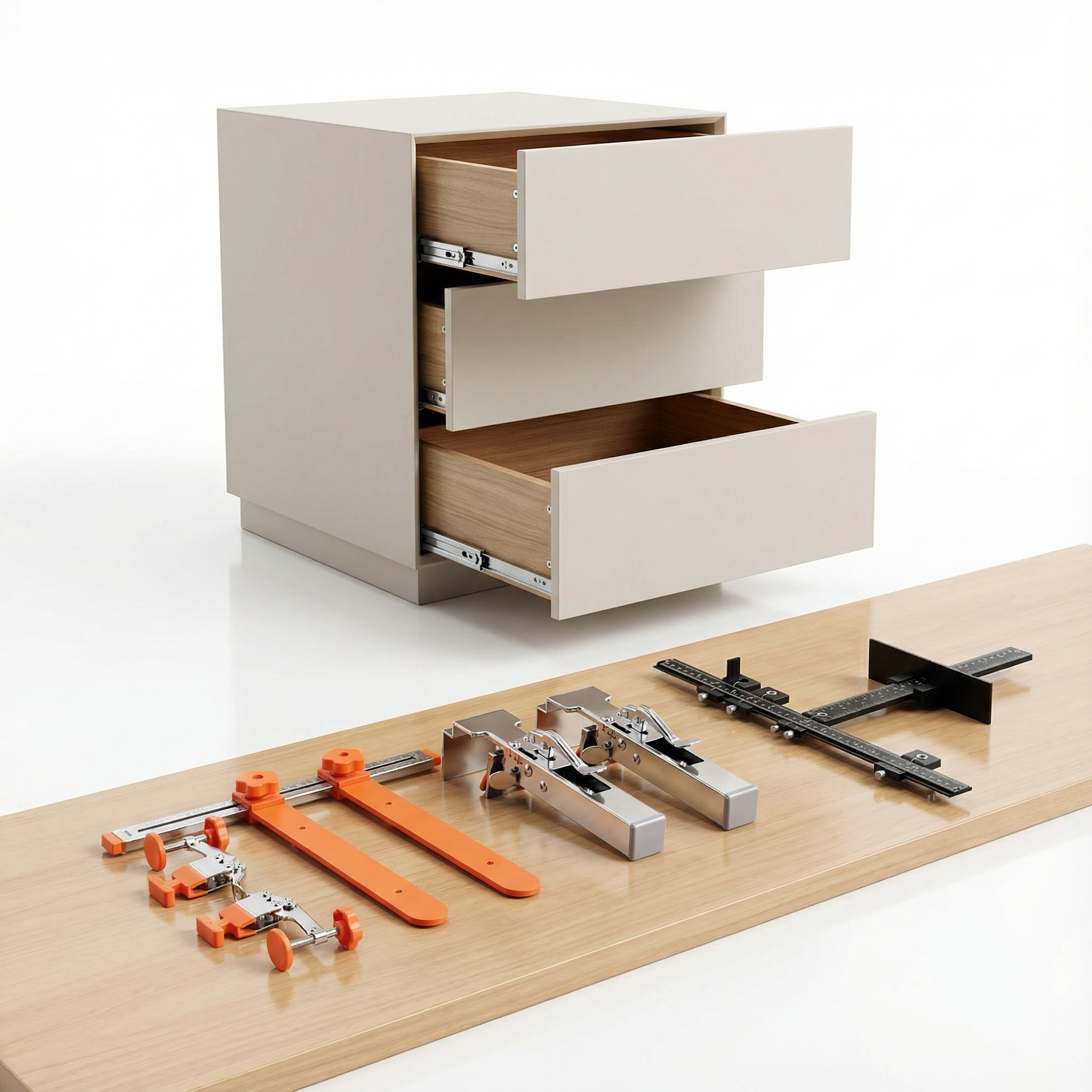 Fivalo™ Drawer Master System – complete drawer installation tool set
