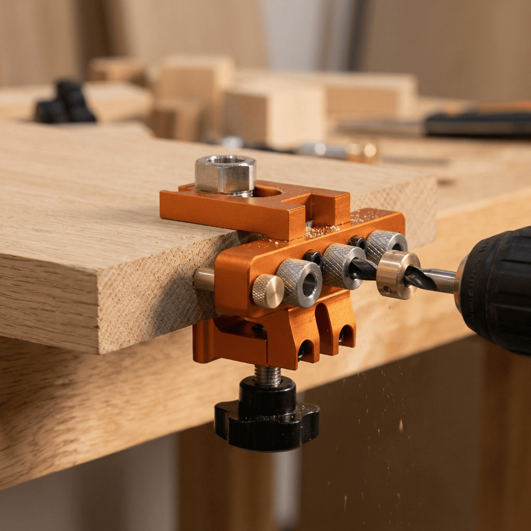 Fivalo™ Precision 3-in-1 Doweling Jig Kit – complete versatile doweling jig system