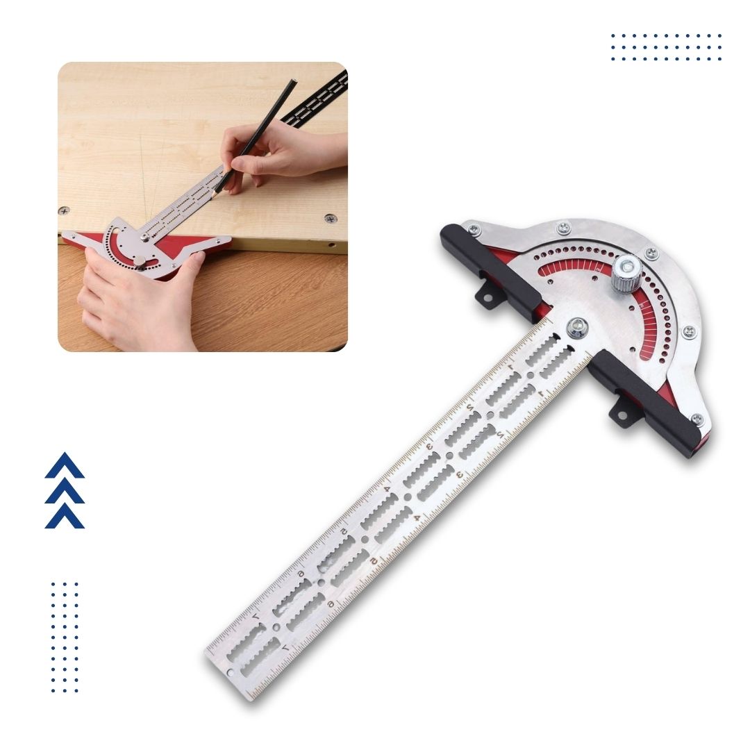 Fivalo™ Adjustable Woodworking Angle Ruler – precision angle measurement and transfer tool
