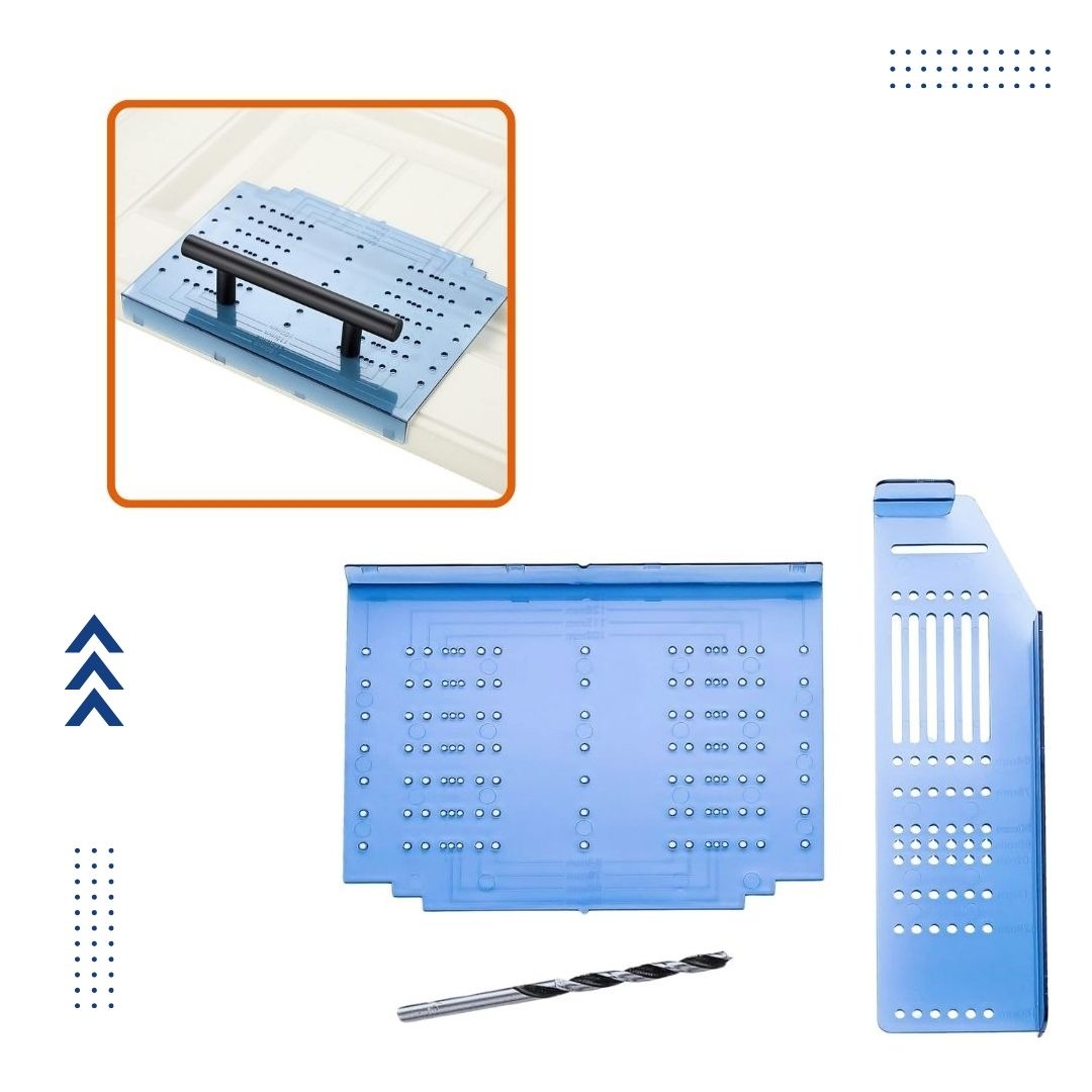 Fivalo™ Cabinet Door and Drawer Hardware Installation Template Kit – complete hardware placement solution