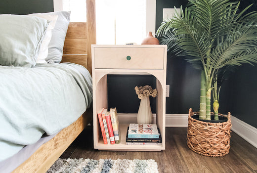 DIY Modern Bedside Table With Arches