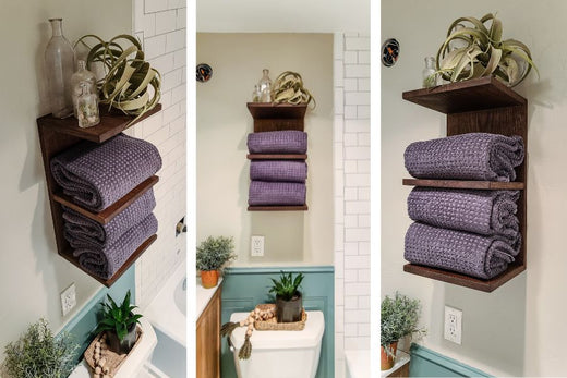 Wall-Mounted Towel Shelf