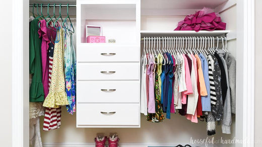 Closet Organizer with Drawers