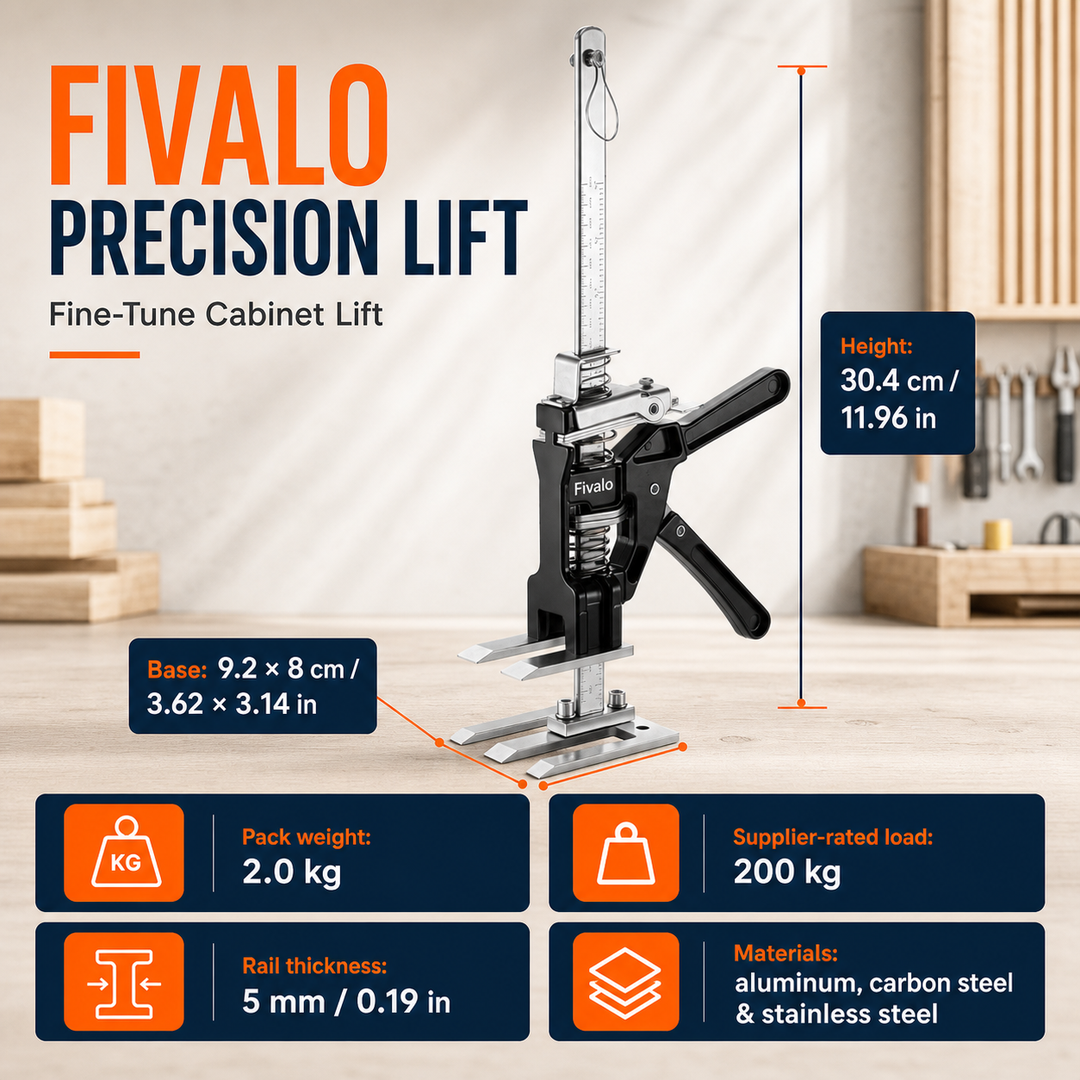 Fivalo™ 2-in-1 Cabinet Lift & Support Jack Set - 2pcs