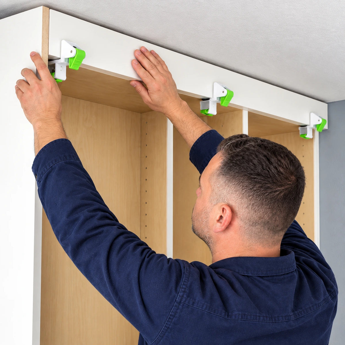 Cabinet filler scribing workflow for angled ceiling