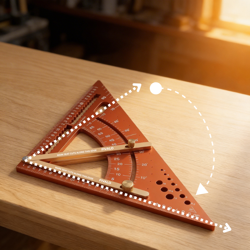 Sept fonctions de mise en page. Un seul outil. Plus besoin de mesurer à nouveau.