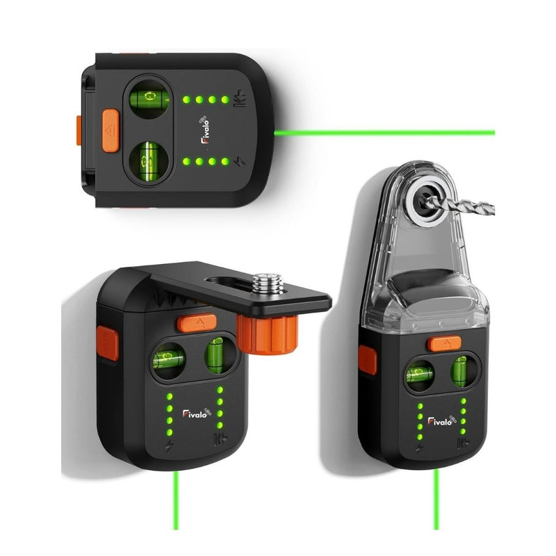 3-in-1 Laser Level Tool with Dust Collector and Wall Bracket