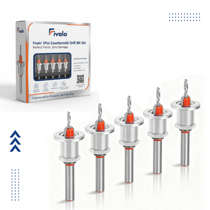 5Pcs Countersink Drill Bit Set