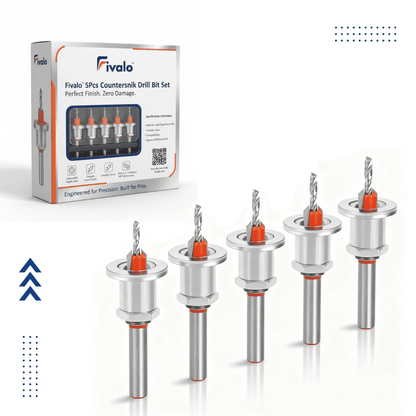5Pcs Countersink Drill Bit Set