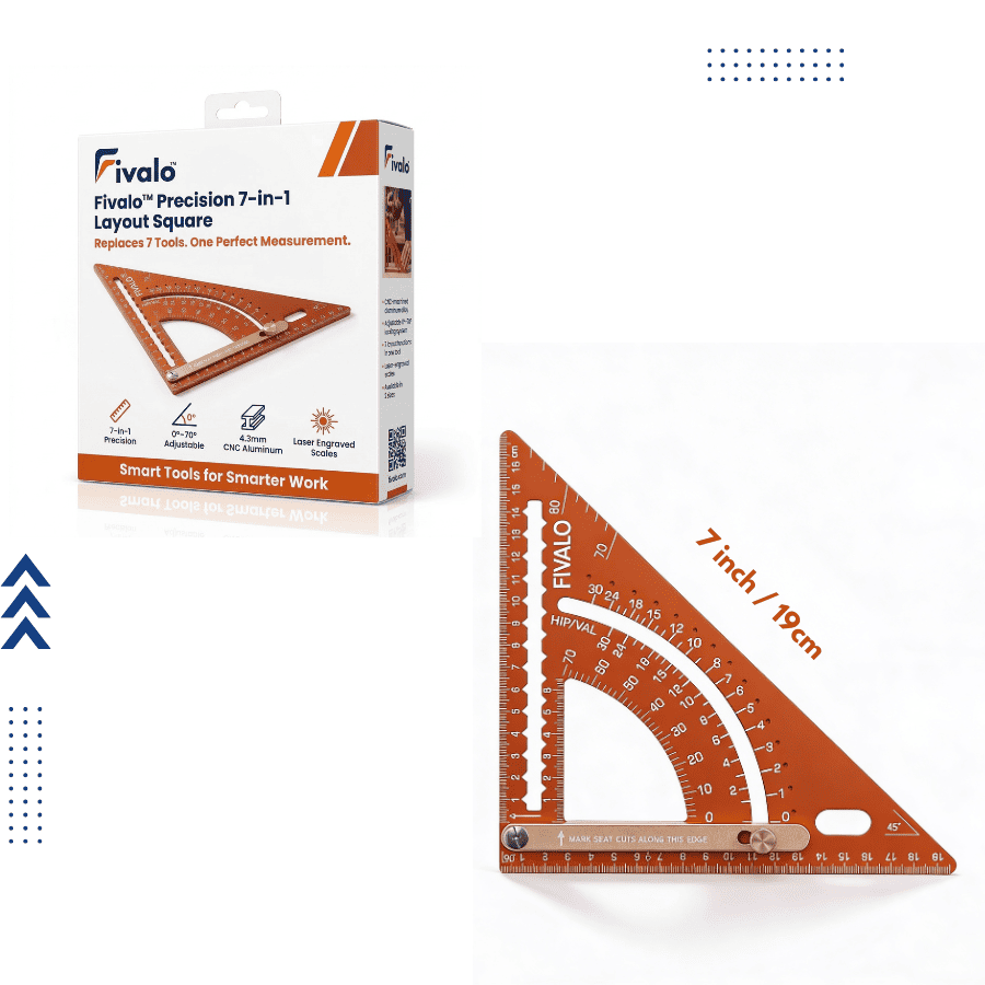 Fivalo™ Precision 7-in-1 Carpenter Layout Square