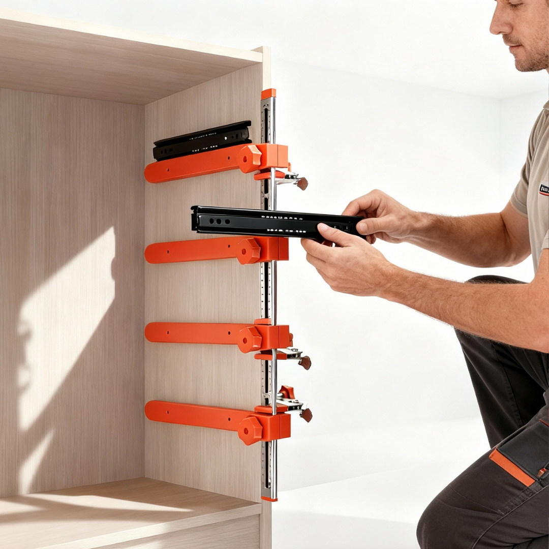 Fivalo™ Drawer Slide Jig with Toggle Clamps