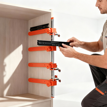 Fivalo™ Drawer Slide Jig with Toggle Clamps
