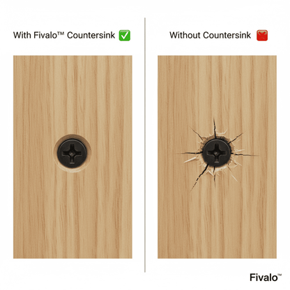 5Pcs Countersink Drill Bit Set