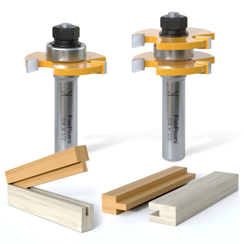 Tongue and Groove Router Bit Set 2 τεμ