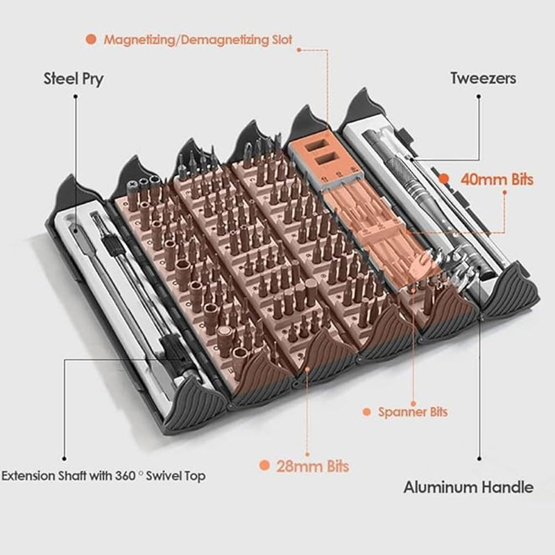 Fivalo™ 128-in-1-Präzisionsschraubendreher-Set