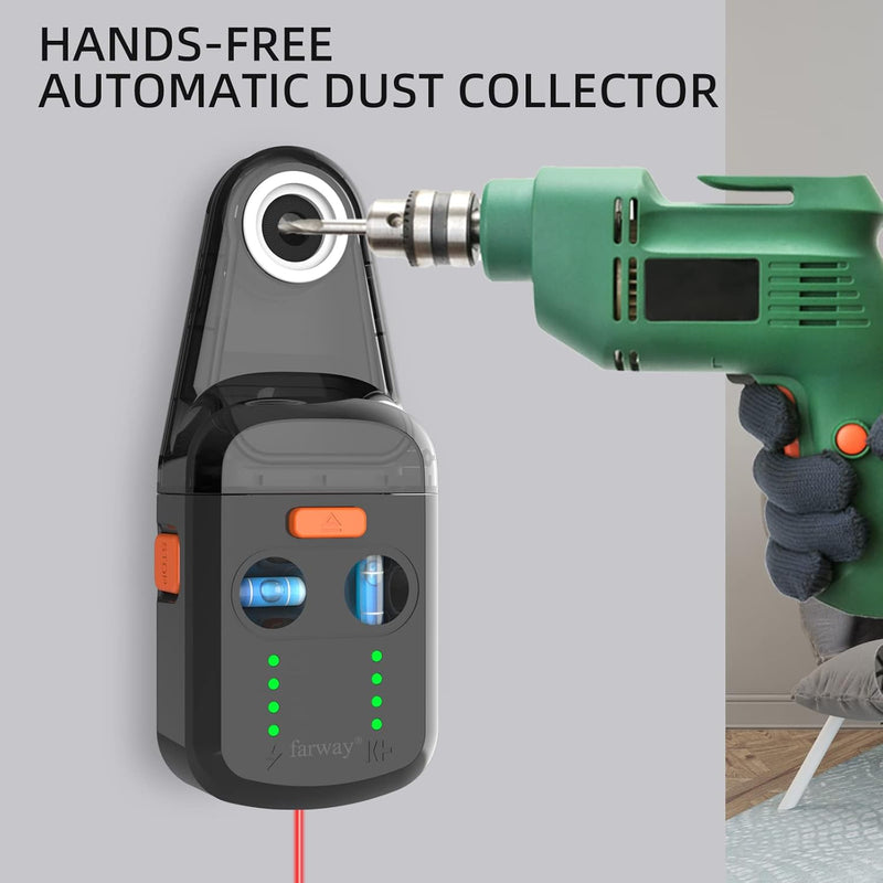 3-in-1 Laser Level Tool with Dust Collector and Wall Bracket