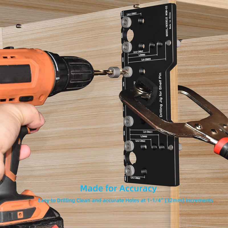 Cabinet Adjustable Shelf Jig Drill Guide