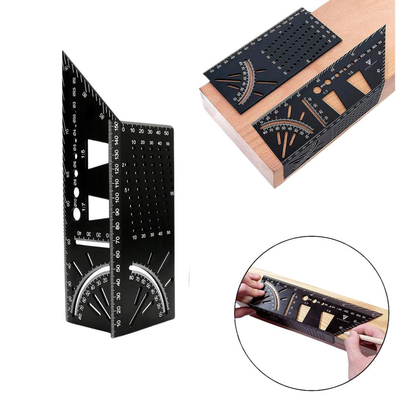 Multifunctional 3D Mitre Angle Ruler