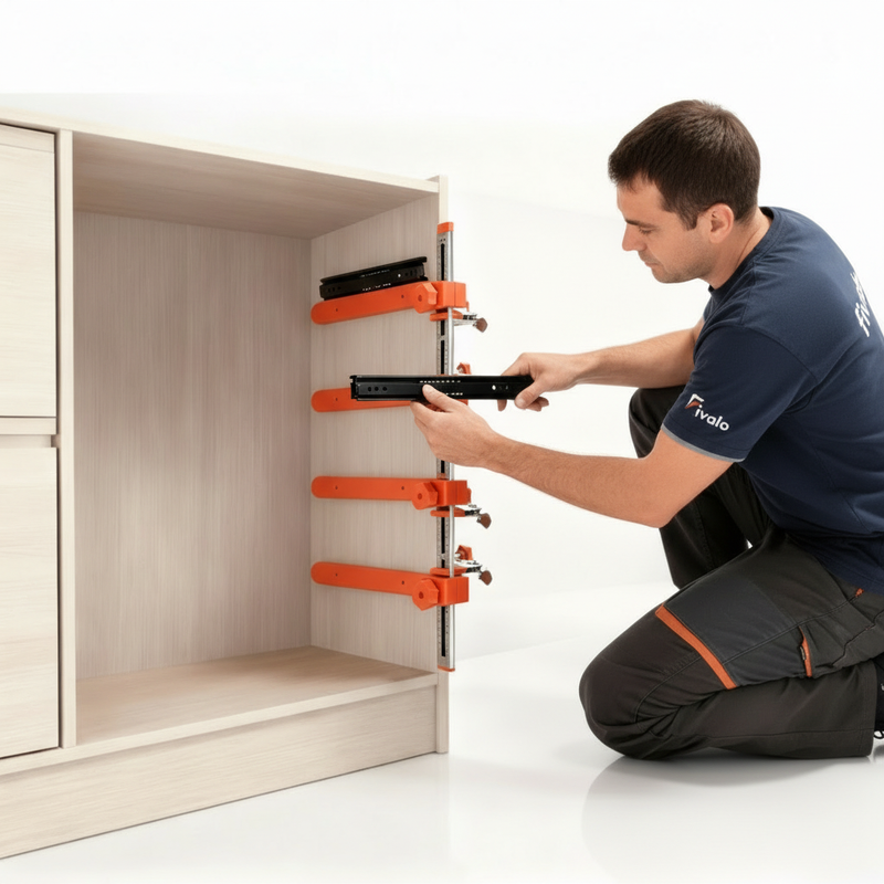 Install 4 Drawers at Once.