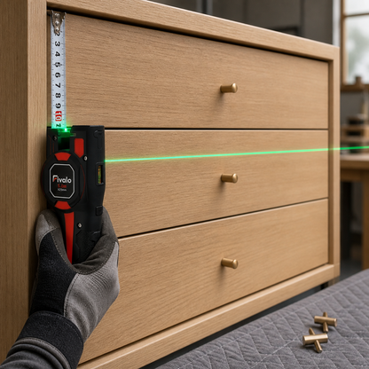 Fivalo™ 3-i-1 laserafstandsmåler med målebånd