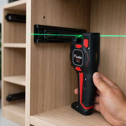 Fivalo™ 3-i-1 laserafstandsmåler med målebånd