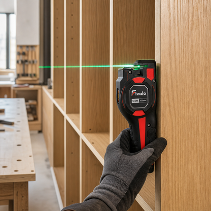 Fivalo™ 3-i-1 laserafstandsmåler med målebånd